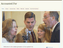 Tablet Screenshot of accountedfor.net